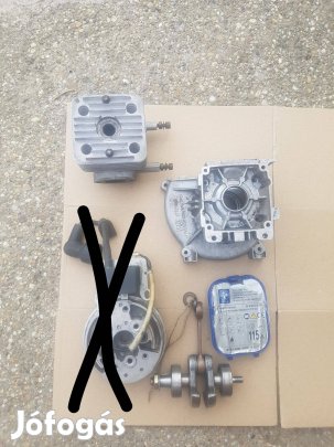 Lux 35 köbcm fűkasza főtengely henger forgattyús ház bontott alkatrész