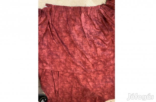 Luxus Bordó Sötétítő Függöny Garnitúra. Eredeti Magyar Díszszövetgyár