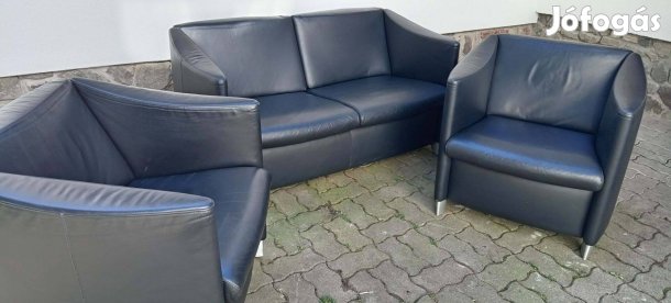 Luxus Márkás Longlife Valódi Bőr Ülőgarnitúra ,,Dreipunkt"