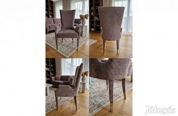 Luxus bársony szék, Elve Furniture