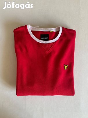 Lyle & Scott férfi crewneck pulóver, L-es