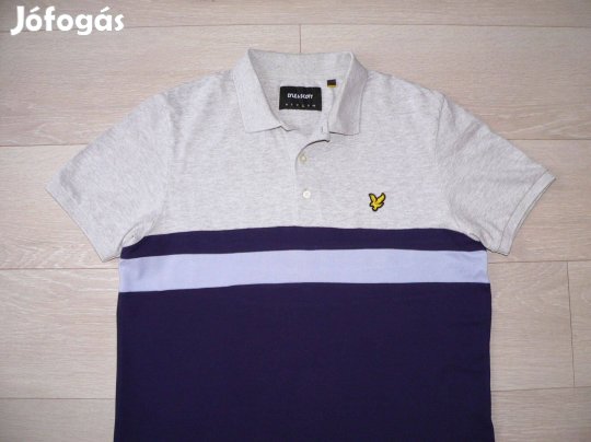 Lyle & Scott rövid ujjú galléros póló (L)