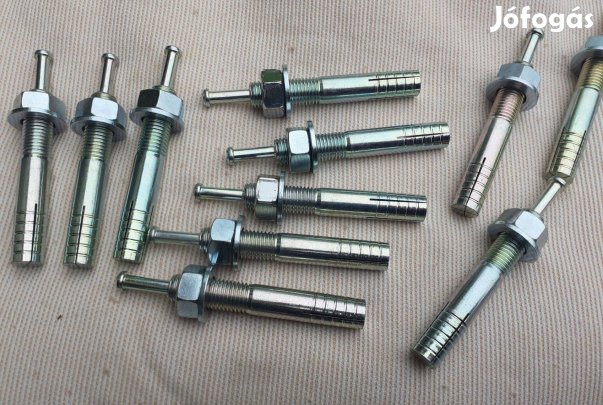 M16x100 alapcsavar, beütőék, betondübel, strike anchor