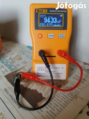 M6013 V2.0 kapacitásmérő műszer automata méréshatár