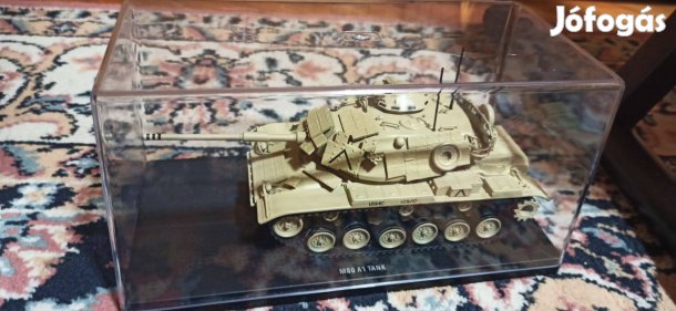 M60 A1 USA Tank fémmodell, 1:50 méretben, +vitrin.Új modell!