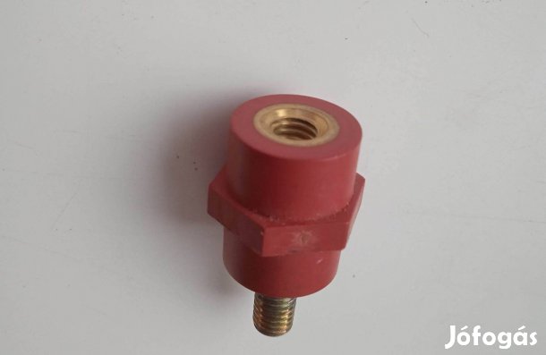 M6 hordozó szigetelő, elosztórúd-tartó , sárgaréz , bontott