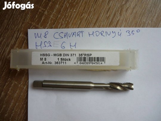M8 menetfúró 35°