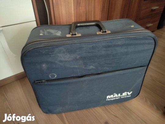 MALÉV bőrönd, táska, retró