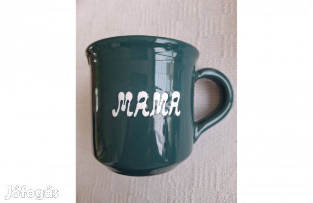 MAMA vastag mázas bögre vadonatúj