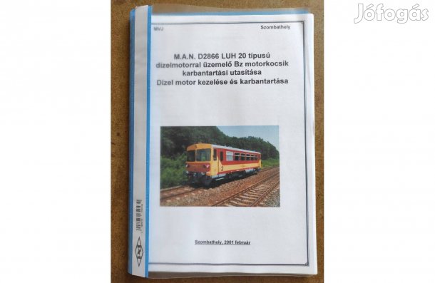 MAN D2866 Luh 20 BZ motorkocsik kezelési karbantartási utasítás