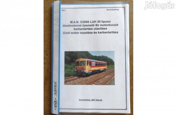 MAN D2866 Luh 20 BZ motorkocsik kezelési karbantartási utasítás