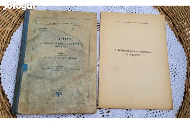 MÁV E.1. sz. Utasítás a vontatójármű személyzet részére I