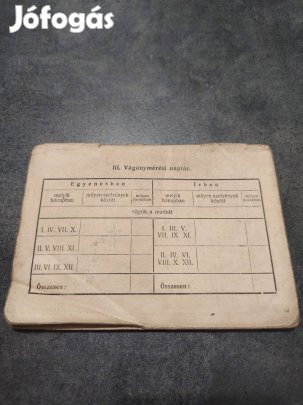 MÁV Magyar államvasutak vágánymérési naptár