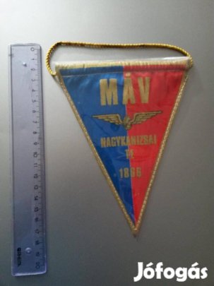 MÁV NTE (Nagykanizsa) sport zászló, autós zászló