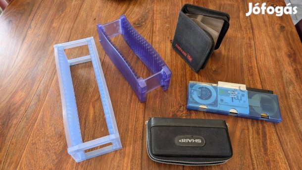 MD minidisc lemez tároló 