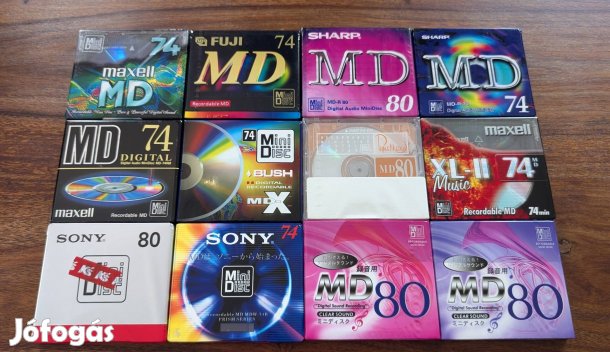 MD minidisc lemezek új bontatlan 