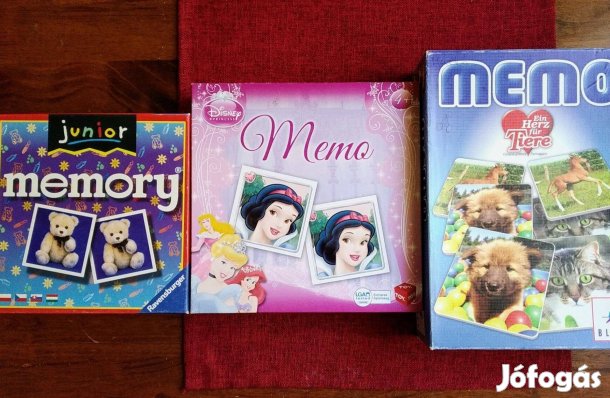 MEMO Princessz állatos Memória játékok újszerű -új Sok Mást Is Hir