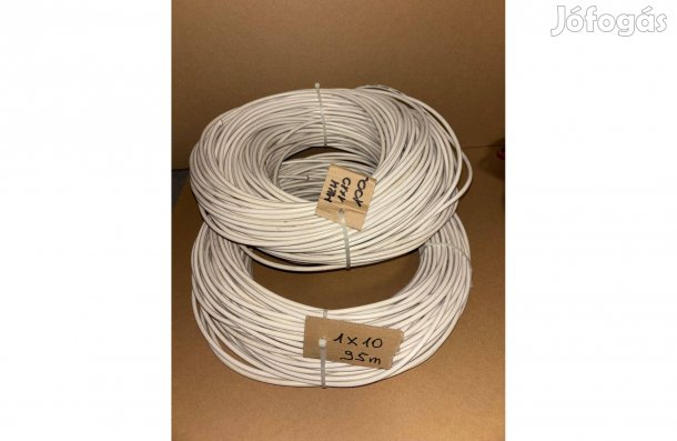 MKH 1x10 Fehér(H07V-K)PVC szigetelésű sodrott hajlékony rézvezeték