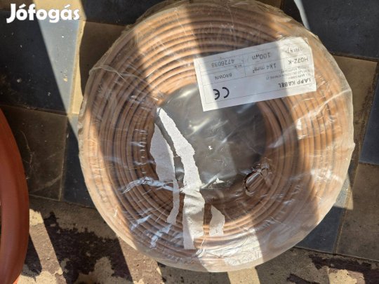 MKH 4mm2 halogénmentes vezeték sodrott réz / barna