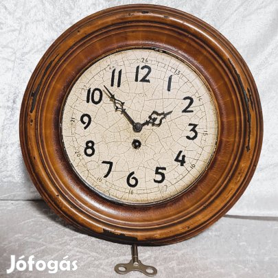 MOM (Magyar Optikai Művek) antik falióra 1929-es gyártás