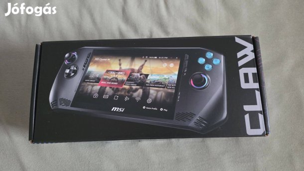 MSI Claw A1M (i5,16GB,512GB) + védőtok + utazótok