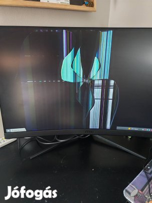MSI G27C4  E3 Gamer monitor törött kijelzővel
