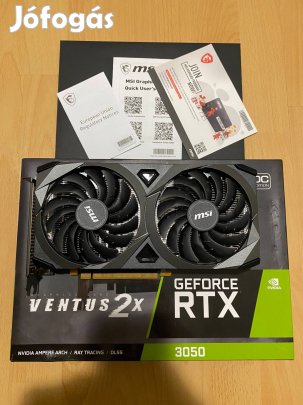 MSI Geforce Rtx 3050 8GB videokártya