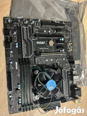 MSI H270 PC Mate + Intel i7-6700 + hűtő (IGP-s, azonnal használható!)