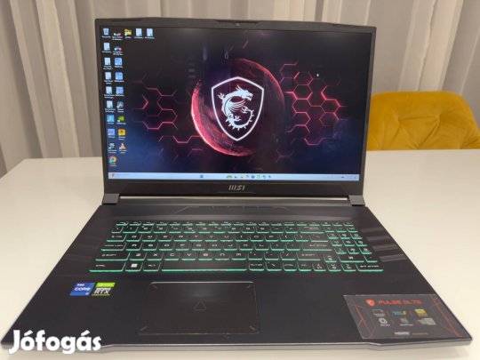 MSI Pulse GL76 17,3 gaming laptop i7-12700H / Rtx 3070 / 16GB