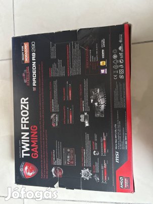 MSI Radeon R9 290 Gaming 4G OC - Dobozos - Megkímélt - 4GB