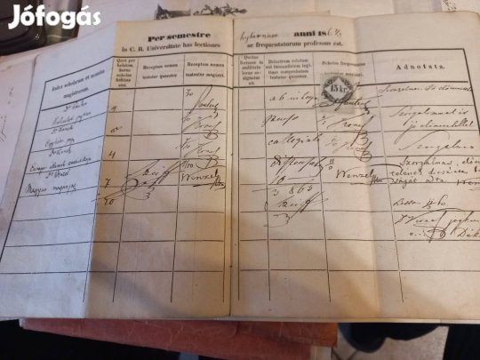 MTA tagok aláírása egyetemi jelenléti íven