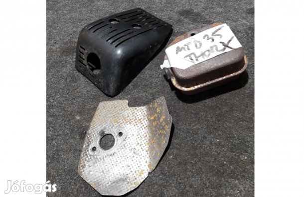 MTD Thorx 35 kapálógép / fűnyíró gyári komplett kipufogó szett