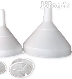 MŰanyag tölcsér szŰrőbetéttel 30cm-es (1357)