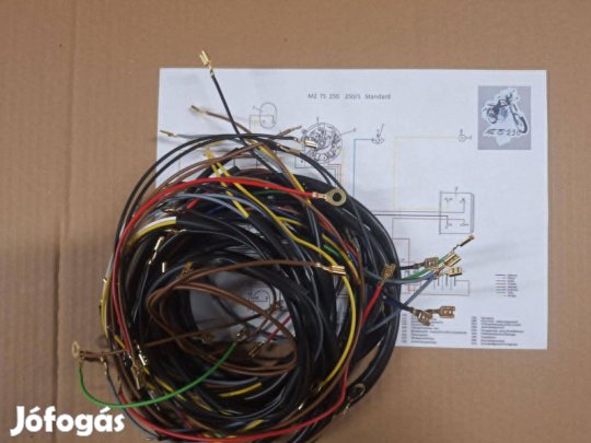 MZ TS 250 kábelköteg