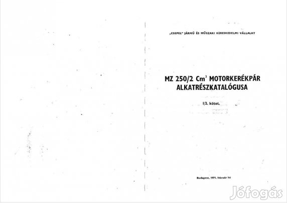 MZ alkatrész katalógus