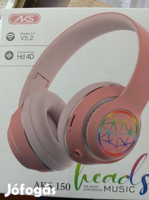 M-33. Blutouth Fejhallgató AKS-150 Barack Szinű Új Bontatlan :