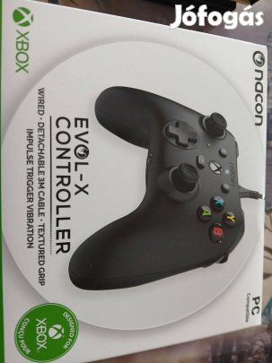 M-43. Xbox One Nacon Fekete Vezetékes Controller Új Garanciás :