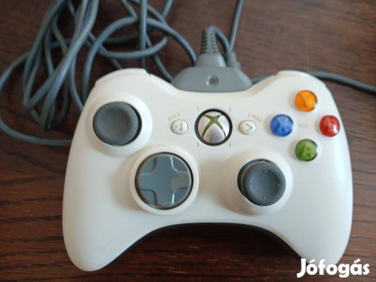 M-67. Xbox 360 Fehér Vezetékes Controller Újszerű