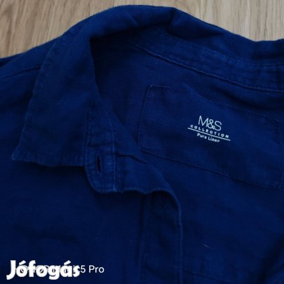 M&S 100 % len női ing XL