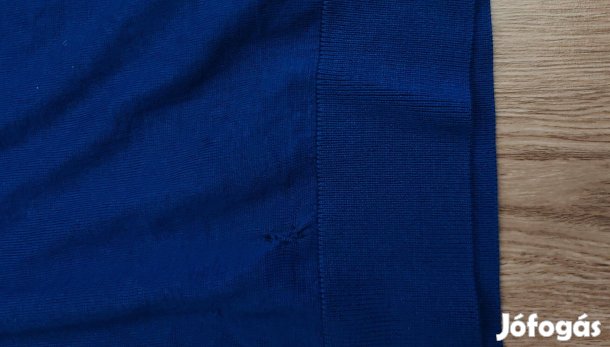 M&S Merino extra fine gyapju finomkötött férfi prémium pulóver hibával