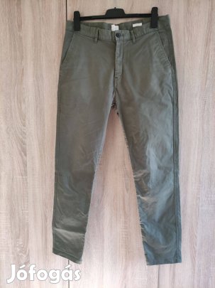 M-es 36-os khaki sztrecs férfi nadrág H&M-es