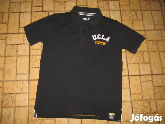 M-es Ucla - amerikai, fekete galléros póló
