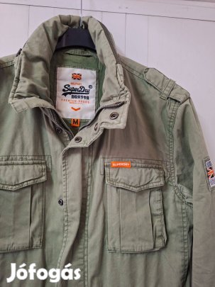 M-es Újszerű Superdray férfi khakizöld kabát