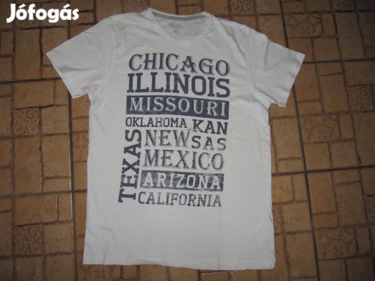 M-es feliratos pamut póló