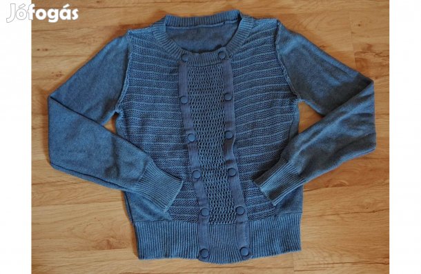 M-es kék kötött kardigán - OASIS márka - mérve