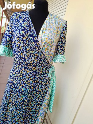 M-es új cimkés szines mintás elegáns női ruha