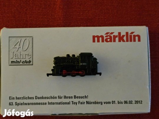 Märklin 40 éves évfordulóra kiadott gőzmozdony