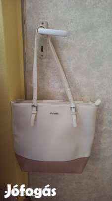 Mabel bézs színű válltáska, pakolós táska