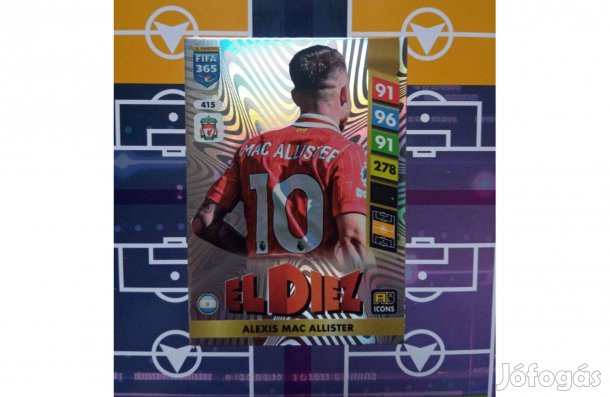 Mac Allister (Liverpool) Fifa 365 2025 Icon El Diez kártya