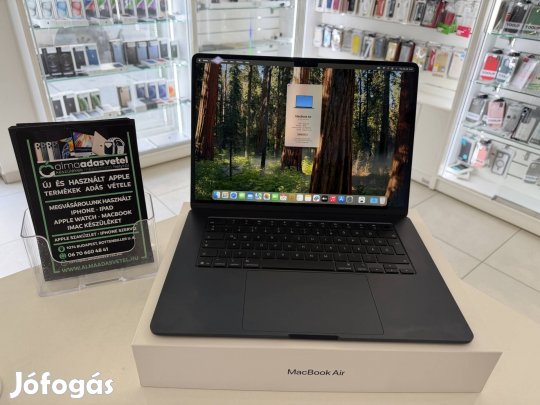Macbook Air M4 15" 16GB/256ssd/Újszerű/2026.szep.17.Apple gar./